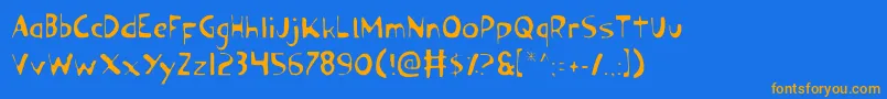 More about Ozyl Font Ozyl Font – Orange Fonts on Blue Background