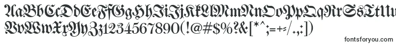 WalbaumFrakturunz1-Schriftart – Schriftarten, die mit W beginnen