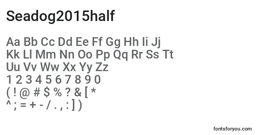 Seadog2015halfフォント–アルファベット、数字、特殊文字