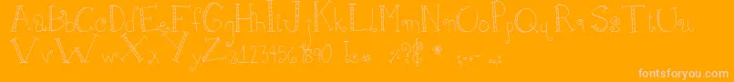 MtfGirlie Font – Pink Fonts on Orange Background