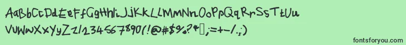 fuente Jh.Php – Fuentes Negras Sobre Fondo Verde