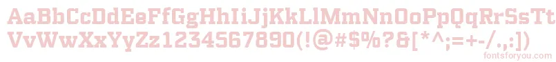 PfsynchproBold Font – Pink Fonts on White Background