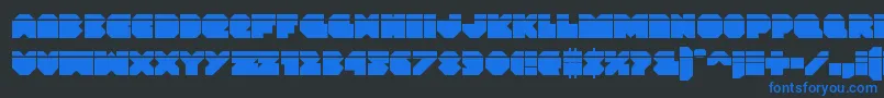 Vxrocketlaser Font – Blue Fonts on Black Background