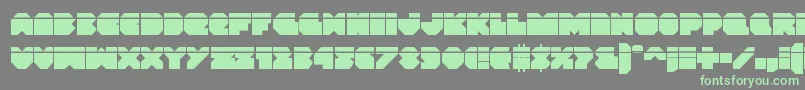 Vxrocketlaser Font – Green Fonts on Gray Background