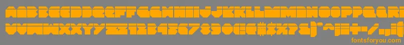 Vxrocketlaser Font – Orange Fonts on Gray Background
