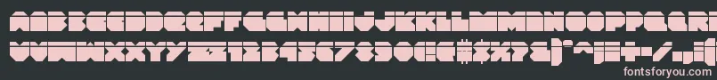 Vxrocketlaser Font – Pink Fonts on Black Background
