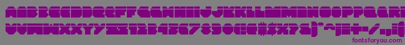 Vxrocketlaser Font – Purple Fonts on Gray Background