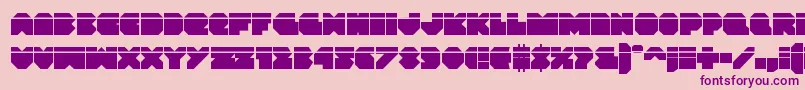 Vxrocketlaser Font – Purple Fonts on Pink Background