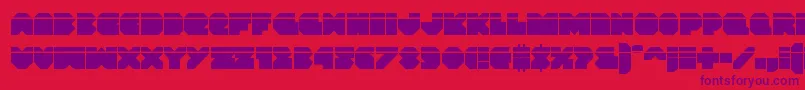 Vxrocketlaser Font – Purple Fonts on Red Background