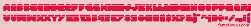 Vxrocketlaser Font – Red Fonts on Pink Background