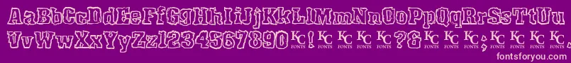 More about Rockyshoredemo Font Rockyshoredemo Font – Pink Fonts on Purple Background