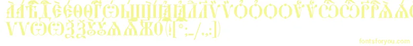 fuente StarouspenskayaCapsUcs – Fuentes Amarillas Sobre Fondo Blanco