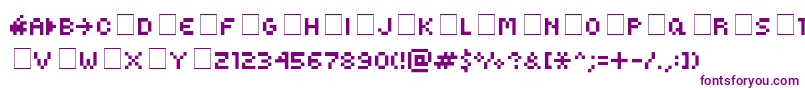 KovenskySmallMedium Font – Purple Fonts on White Background