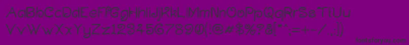 Curlmudg-Schriftart – Schwarze Schriften auf violettem Hintergrund