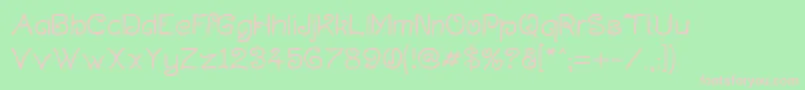 Curlmudg Font – Pink Fonts on Green Background