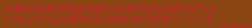 Curlmudg Font – Red Fonts on Brown Background