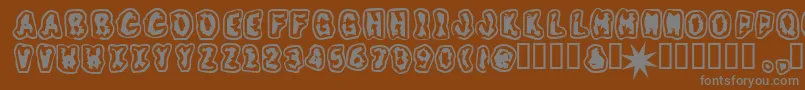More about Grunt Font Grunt Font – Gray Fonts on Brown Background