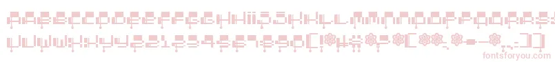 Шрифт Oddessey2000 – розовые шрифты на белом фоне