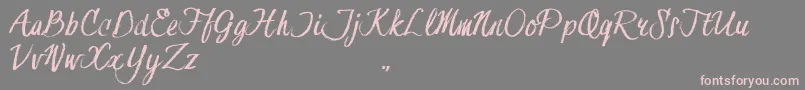 HessterMoffettTrial Font – Pink Fonts on Gray Background