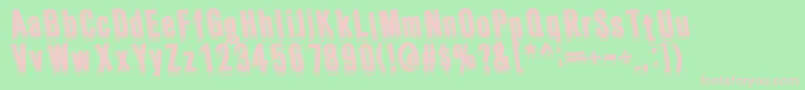 WaferRegular Font – Pink Fonts on Green Background