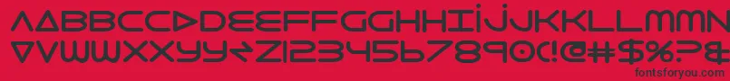 8thelementb2 Font – Black Fonts on Red Background