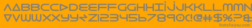 Шрифт 8thelementb2 – серые шрифты на оранжевом фоне