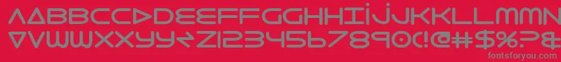 8thelementb2 Font – Gray Fonts on Red Background