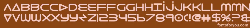 8thelementb2 Font – Pink Fonts on Brown Background