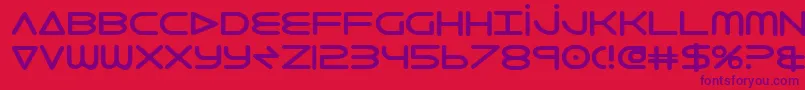 フォント8thelementb2 – 赤い背景に紫のフォント
