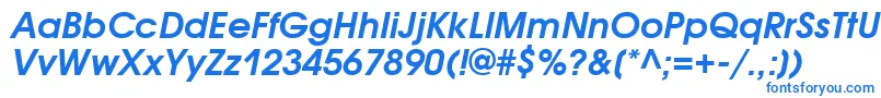 Шрифт AvantgardegothicattBolditalic – синие шрифты