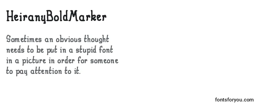 HeiranyBoldMarker Font