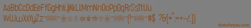 SugoExtralighttrial Font – Brown Fonts on Gray Background