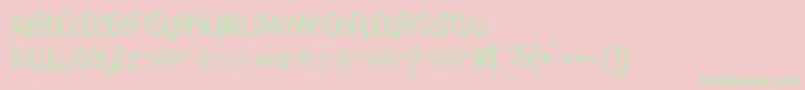 SugoExtralighttrial Font – Green Fonts on Pink Background