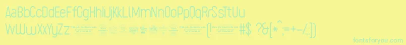 SugoExtralighttrial Font – Green Fonts on Yellow Background