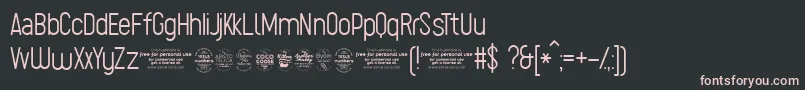 SugoExtralighttrial Font – Pink Fonts on Black Background