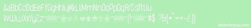 SugoExtralighttrial Font – White Fonts on Green Background