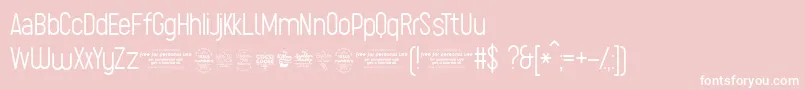 SugoExtralighttrial Font – White Fonts on Pink Background