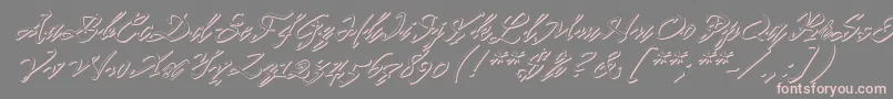 Pr8ShadowCat-Schriftart – Rosa Schriften auf grauem Hintergrund