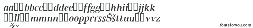 Шрифт PaxSemiboldItalic – латышские шрифты