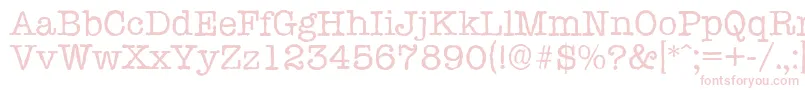 TypewriterantiqueRegular Font – Pink Fonts on White Background