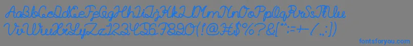 Police BillyjeanstyleBold – polices bleues sur fond gris