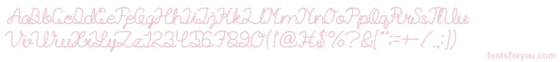 BillyjeanstyleBold-Schriftart – Rosa Schriften