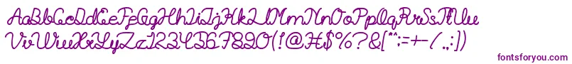 BillyjeanstyleBold Font – Purple Fonts on White Background