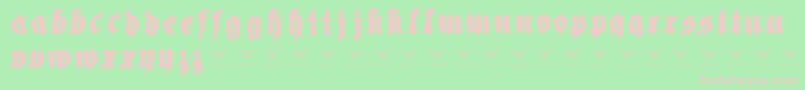 Reachingforheaven Font – Pink Fonts on Green Background