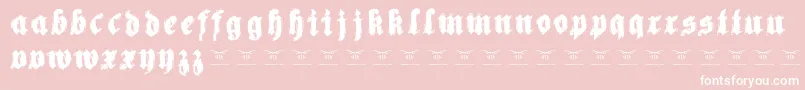 Reachingforheaven Font – White Fonts on Pink Background