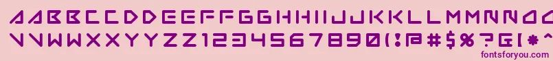 Insanehours2 Font – Purple Fonts on Pink Background