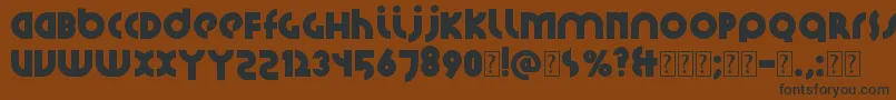 Шрифт Santiako2 – чёрные шрифты на коричневом фоне