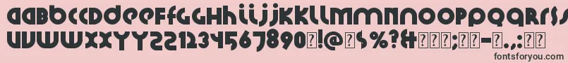 Santiako2 Font – Black Fonts on Pink Background