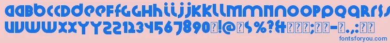 Шрифт Santiako2 – синие шрифты на розовом фоне
