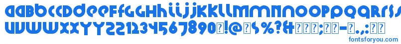 Шрифт Santiako2 – синие шрифты на белом фоне
